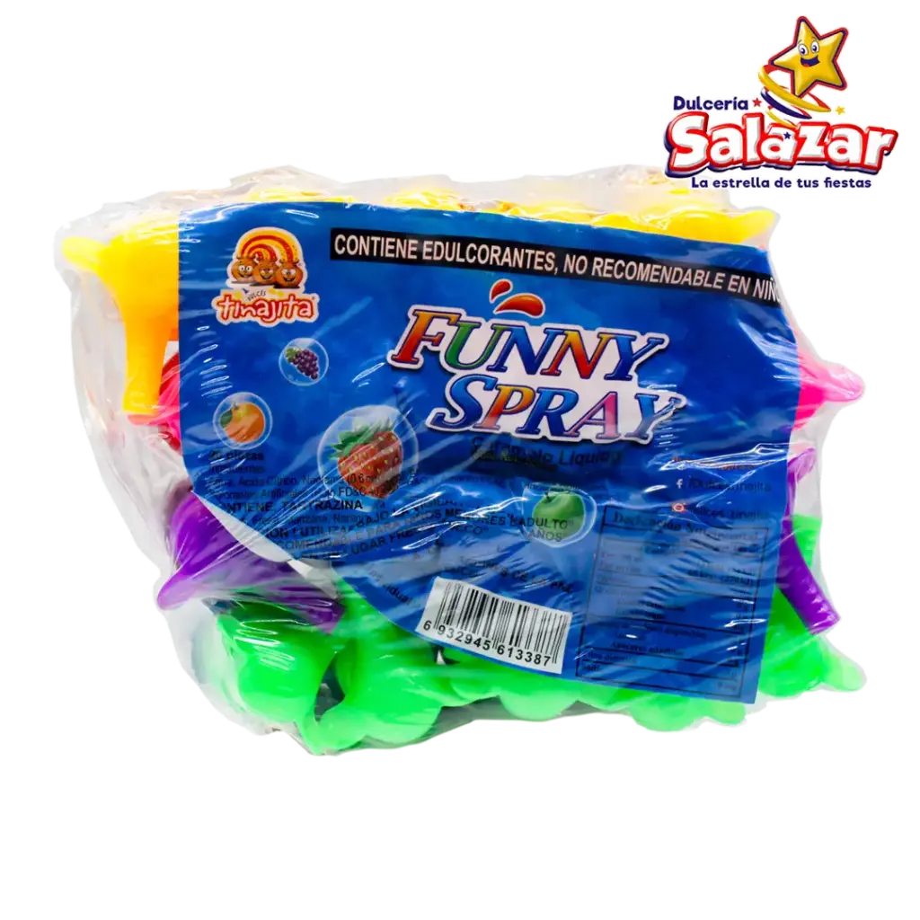 [TIN0128] CARAMELO LIQUIDO FUNNY SPRAY TINAJITA -D.500G- "C/30/20"