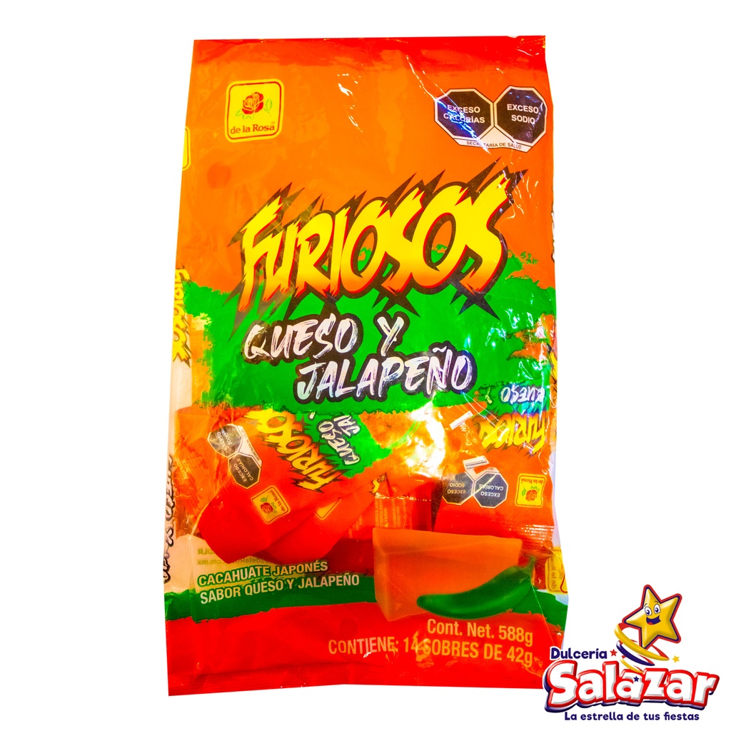 CACAHUATE FURIOSOS QUESO Y JALAPEÑO -B.588GR- "C/16/14/42"
