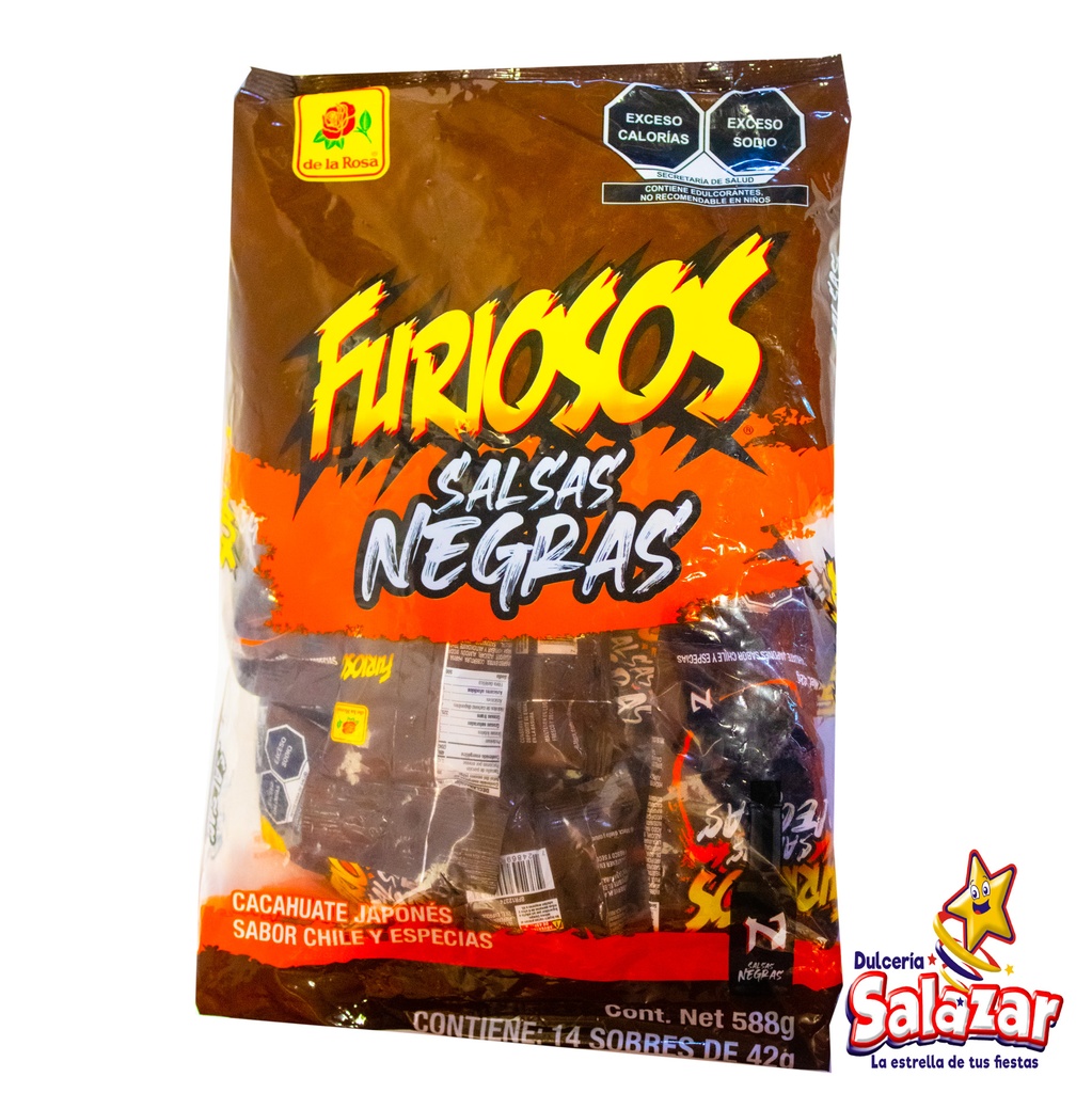 CACAHUATE FURIOSOS SALSAS NEGRAS -B.588GR- "C/16/14/42"