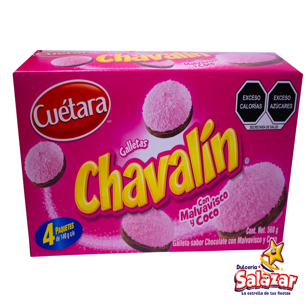 GALLETA CHAVALIN C/MALVAVISCO Y COCO CUE -D.560G- "C/20/4"
