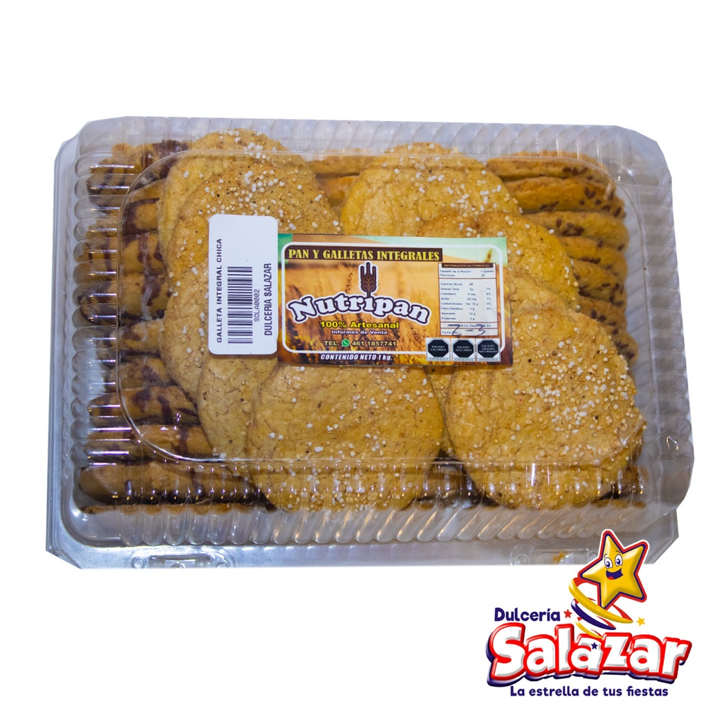 [SOLA0002] GALLETA INTEGRAL CHICA NUTRI PAN -E.1PZA- "C/15/44"