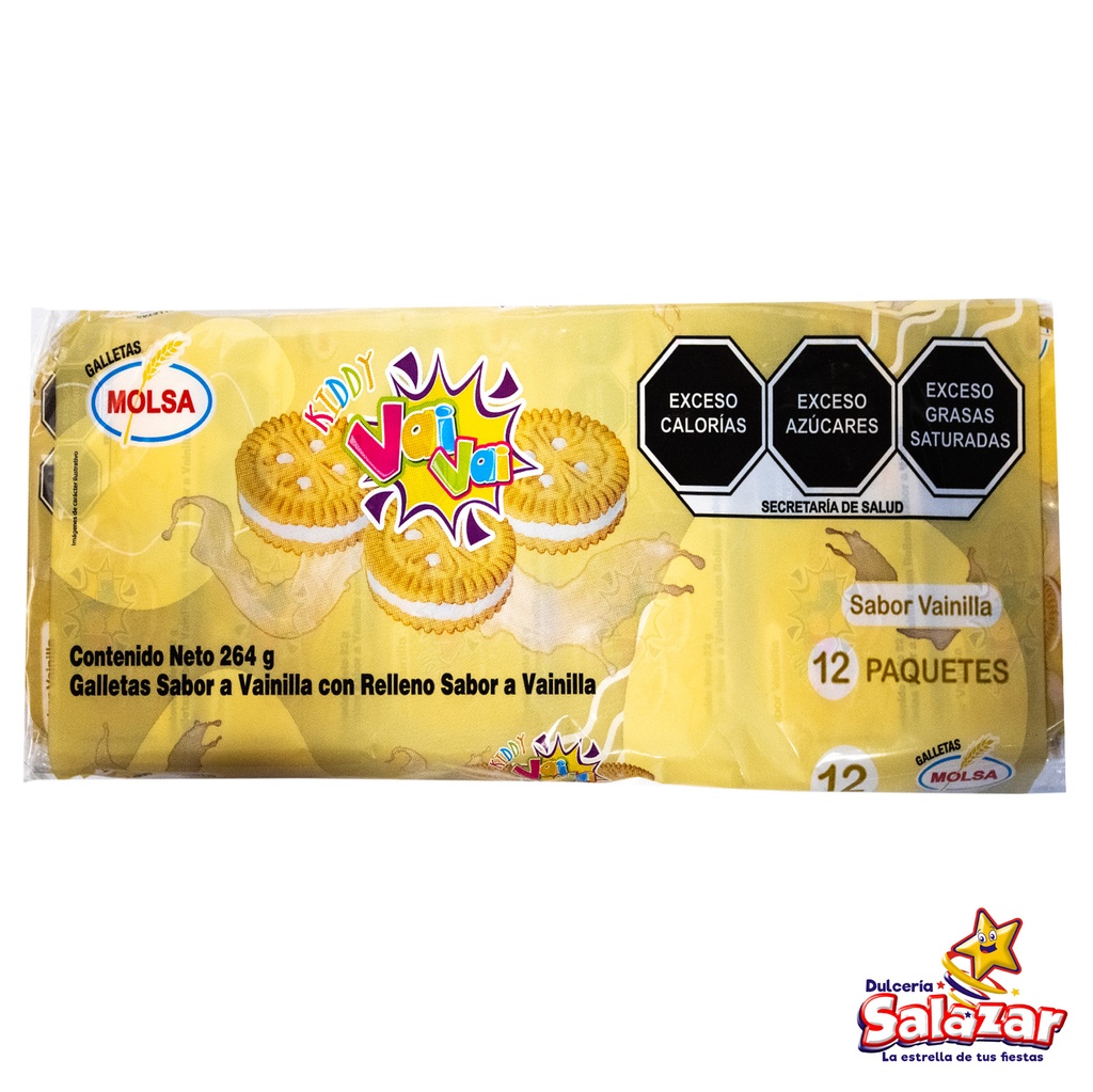 [TIN0001] GALLETA KIDDY VAI VAI VAINILLA -E.264G- "C/24/12"