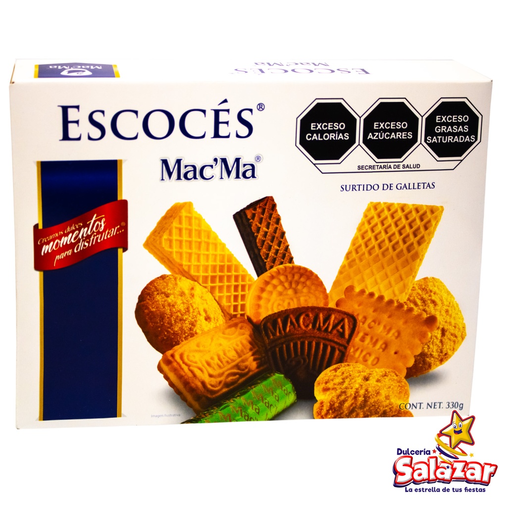 [MAM0006] GALLETA MAC MA ESCOCES SURTIDO -D.330G- "C/12/1"