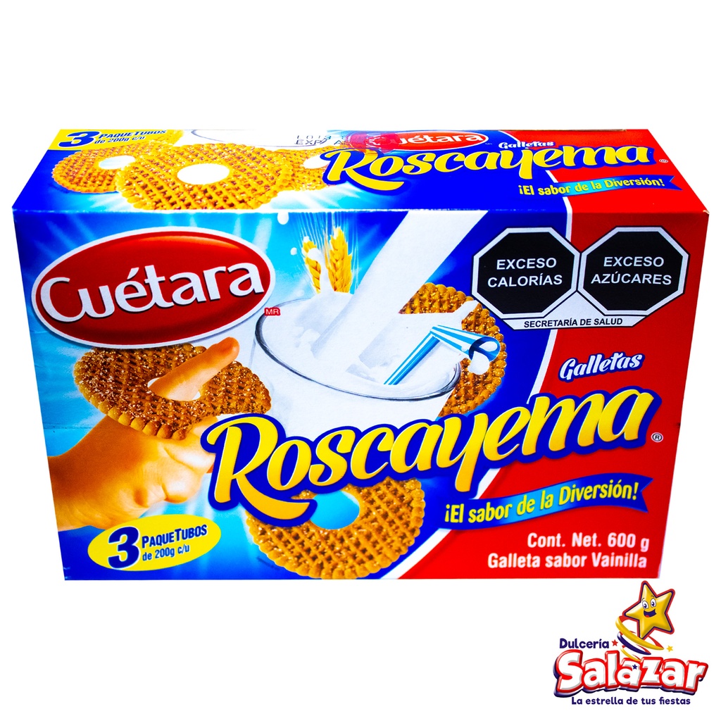[CUE0015] GALLETA ROSCAYEMA CUETARA -D.600G- "C/20/3"