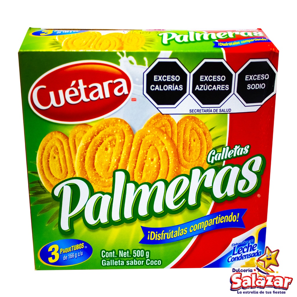 GALLETAS PALMERAS -E.500G- "C/12/3"