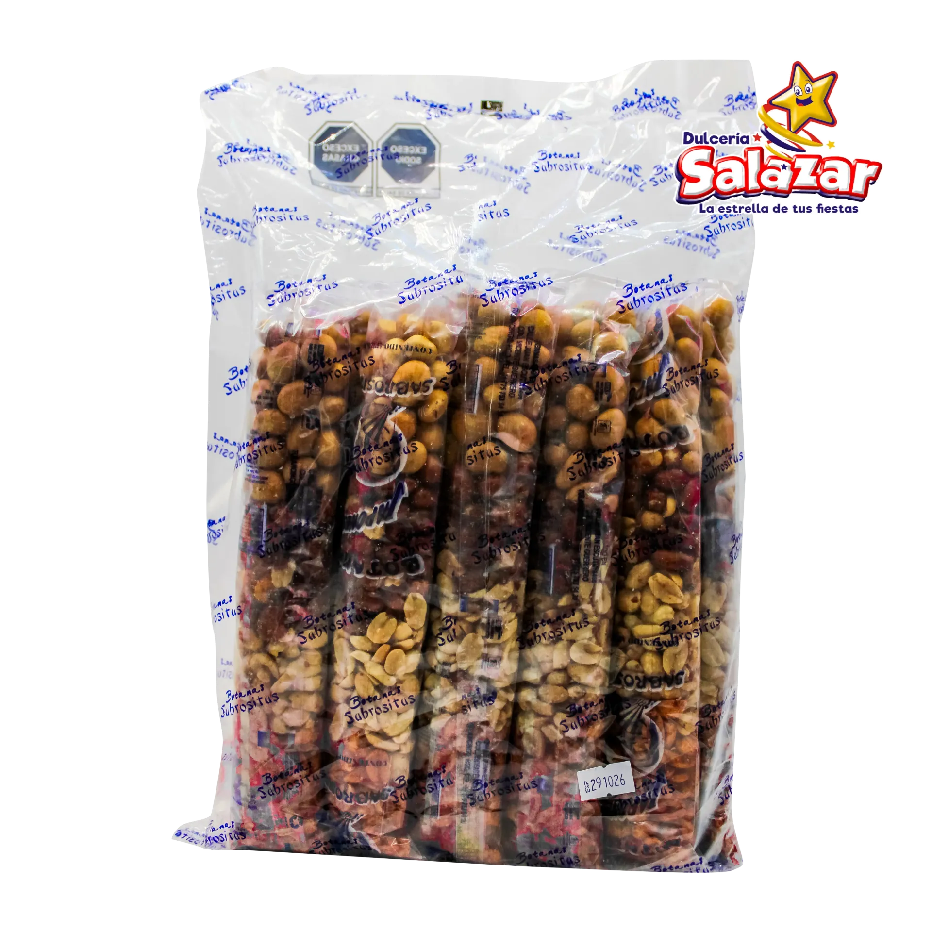 [BOT0006] GARROTE CACAHUATE SURTIDO SABROSITAS -B.10PZA- "C18/10"