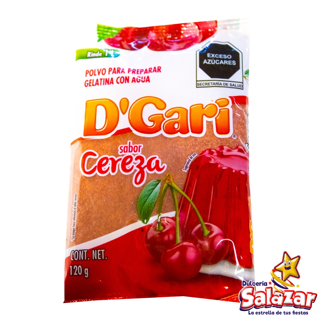 [DGA0028] GELATINA D'GARI CEREZA -B.120G- "C/50/1"