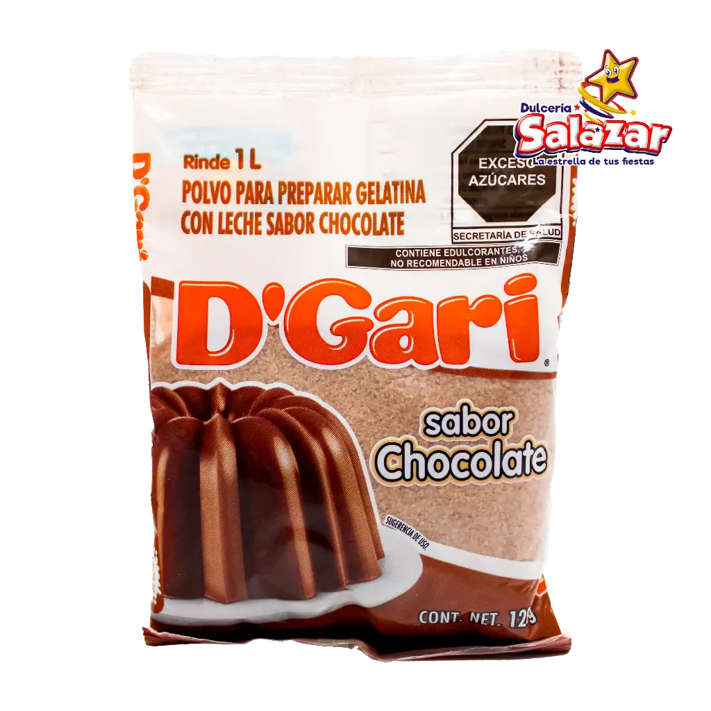 [DGA0021] GELATINA D'GARI CHOCOLATE -B.120G- "C/50/1"