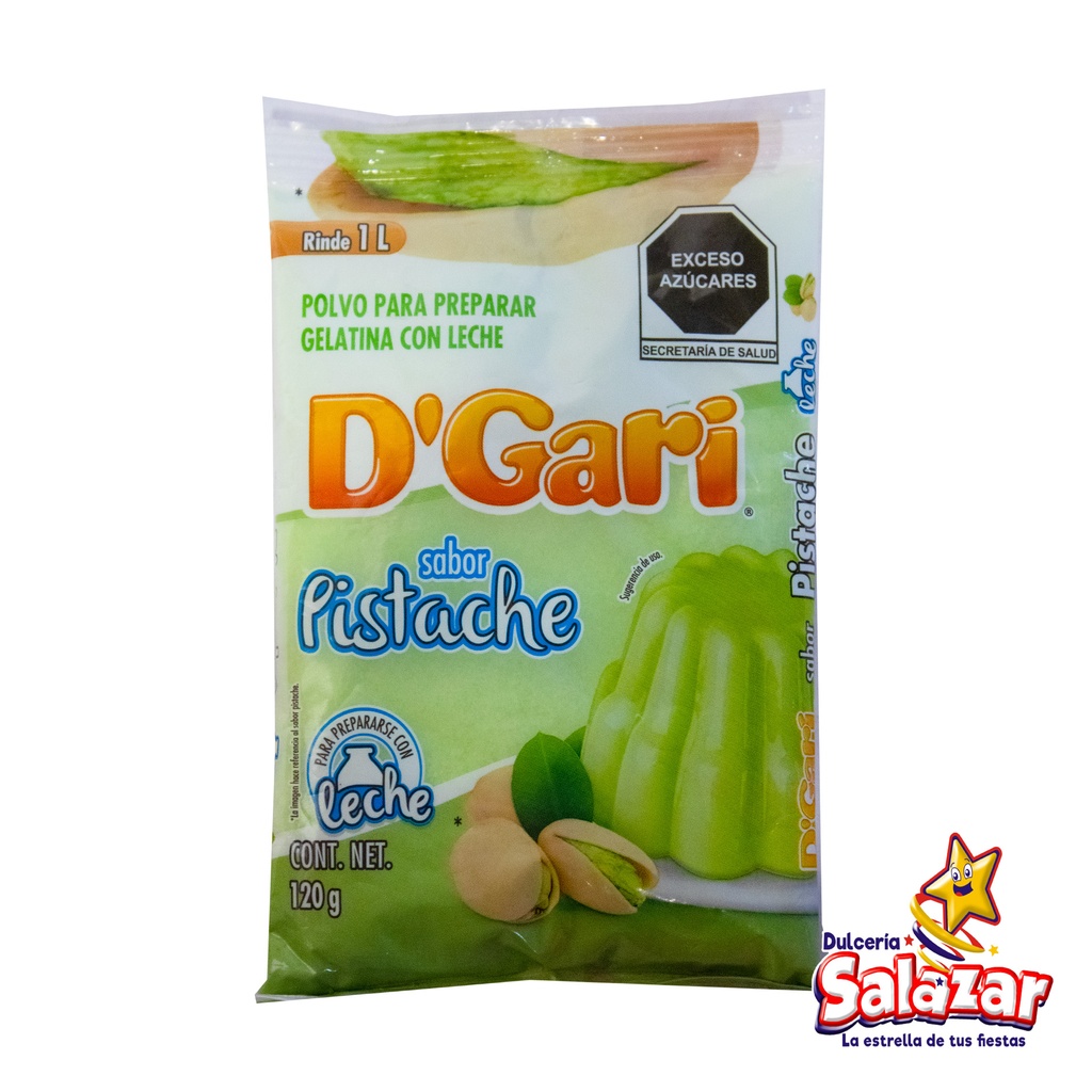 [DGA0027] GELATINA D'GARI PISTACHE -B.120G- "C/50/1"