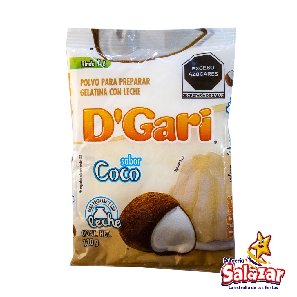 [DGA0010] GELATINA D'GARI COCO -B.120G- "C/50/1"