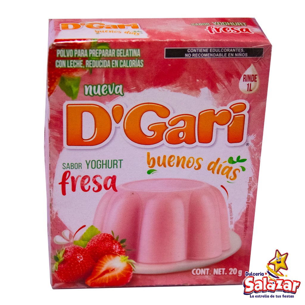 GELATINA D'GARI YOGHURT FRESA -D.20G- "C/24/1"