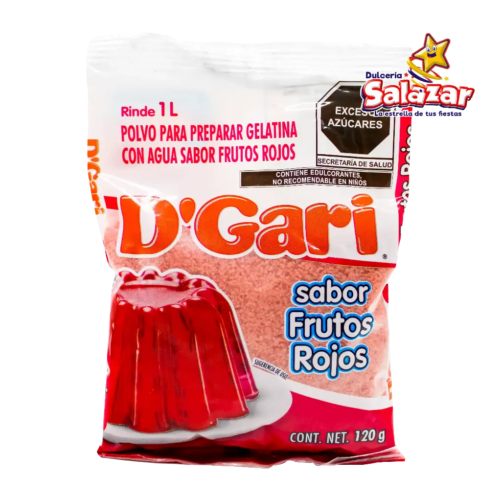 GELATINA D'GARI FRUTOS ROJOS -B.120G- "C/50/1"