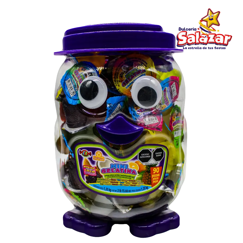 [DEL0089] GELATINA MINI PINGUINO GDE. DELICIAS -V.1.35KG- "C/6/90"