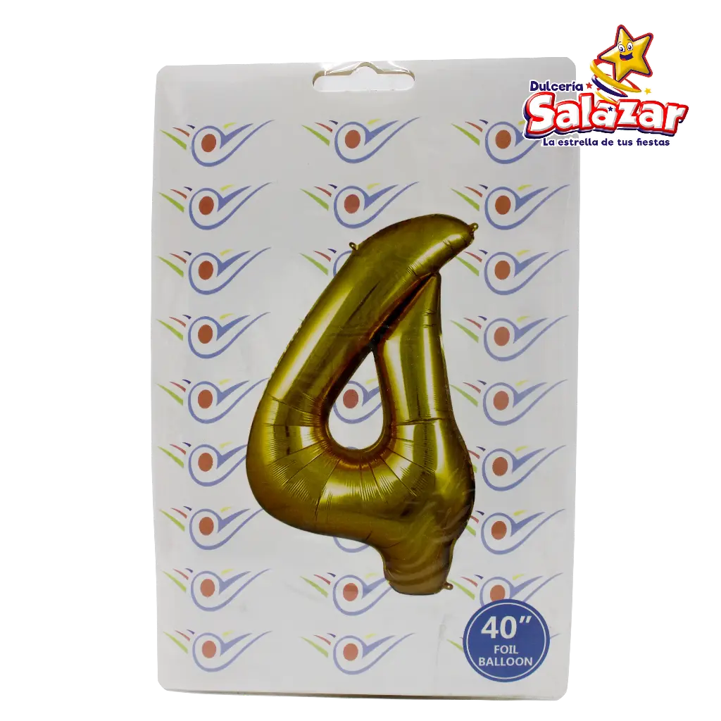 [FANT0055] GLOBO #4 METALICO DORADO 40 FANTASIA 20 -B.1PZA- "C/1/1"