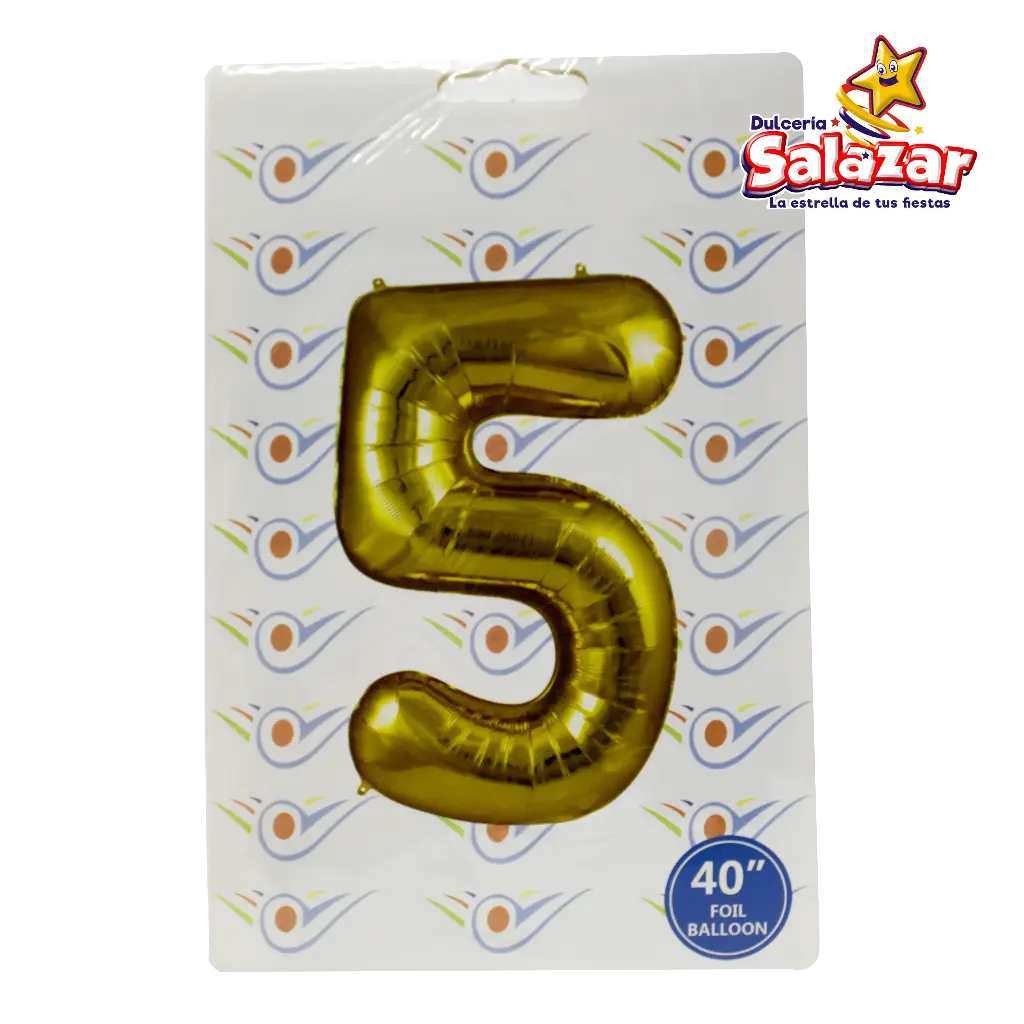 [FANT0058] GLOBO #5 METALICO DORADO 40 FANTASIA 20 -B.1PZA- "C/1/1"