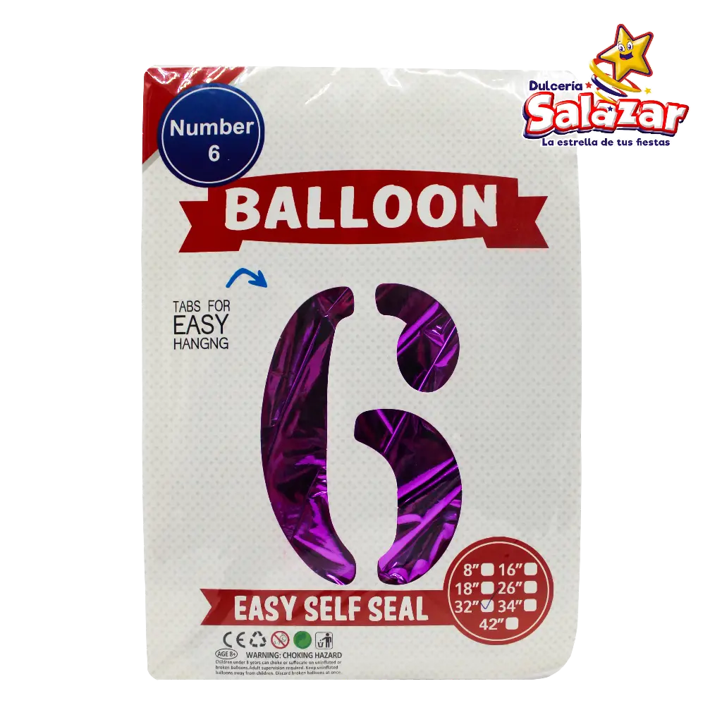 [FANT0138] GLOBO #6 METALICO FIUSHA 32 FANTASIA 20 -B.1PZA-"C/1/1" 