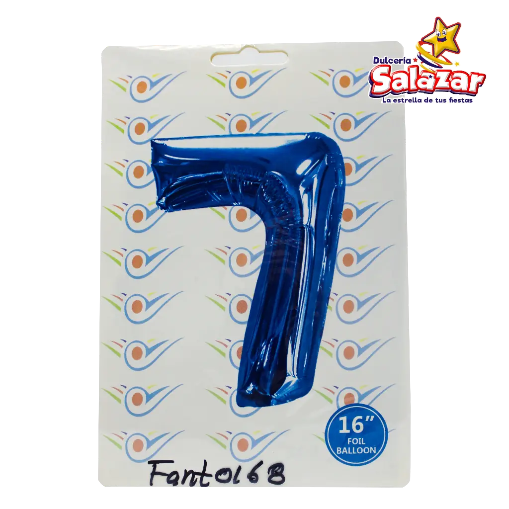 [FANT0168] GLOBO #7 METALICO AZUL 16 FANTASIA 2000 -B.1PZA-"C/1/1"
