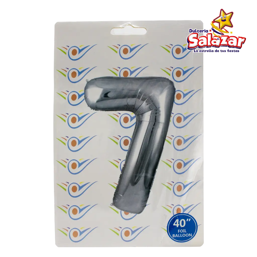 GLOBO #7 METALICO PLATA 40 FANTASIA 200 -B.1PZA- "C/1/1"