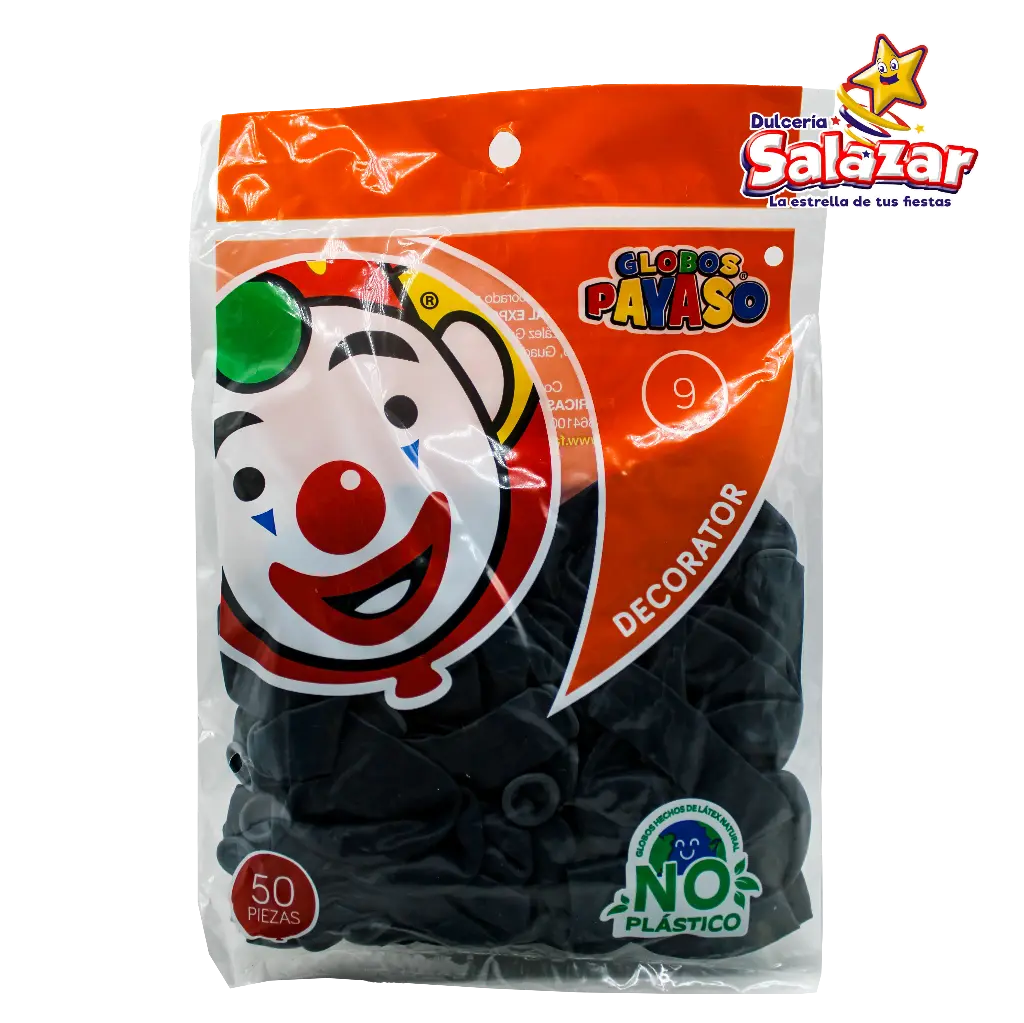 [SEL0662] GLOBO #9  DEC. AQUAMARINA PAYASO -B50 P- "C/100/50"