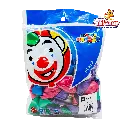 GLOBO #9 METALICO PERLA SURTIDO PAYASO -B.50PZA-"C/100/50"