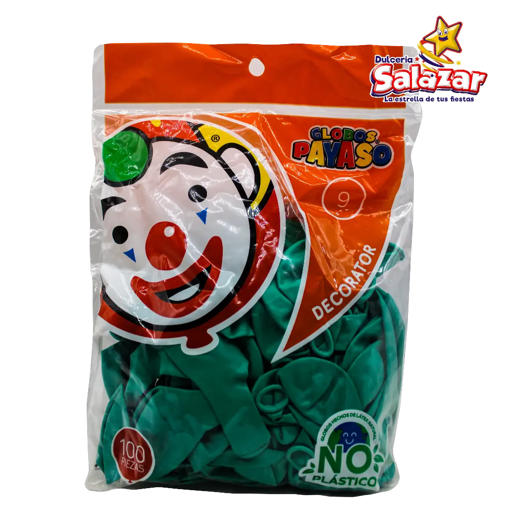 [SEL0029] GLOBO #9 VERDE JADE -B.100P- "C/50/100"