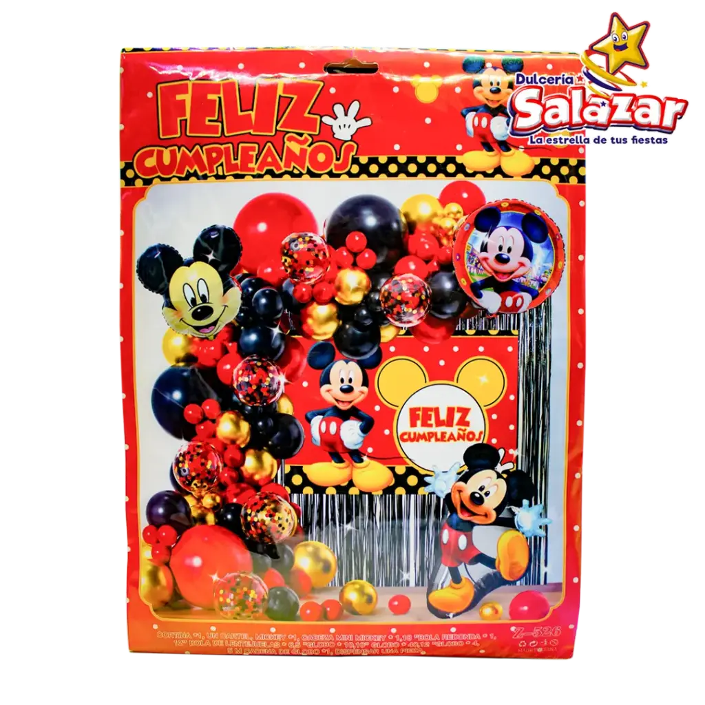 [CAP0102] GLOBO KIT ARCO FELIZ CUMPLEAÑOS -D.1PZA-