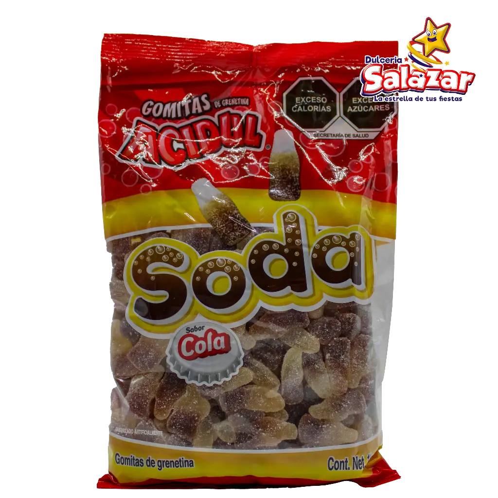 [ACI0005] GOMA ACIDUL SODA SABOR COLA -B.1KG- "C/10/1"
