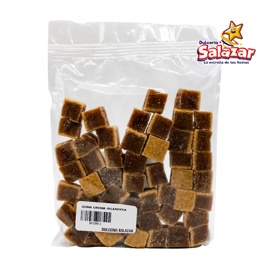 [BRI0011] GOMA BON BRICKS CREMA IRLANDESA -B.250G- "C/10/1"