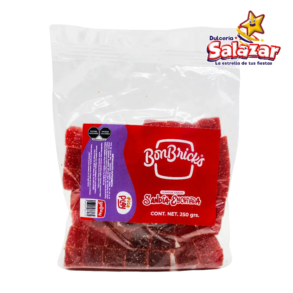 [BRI0008] GOMA BON BRICKS SANDIA ENCHILADA -B.250G- "C/10/1"