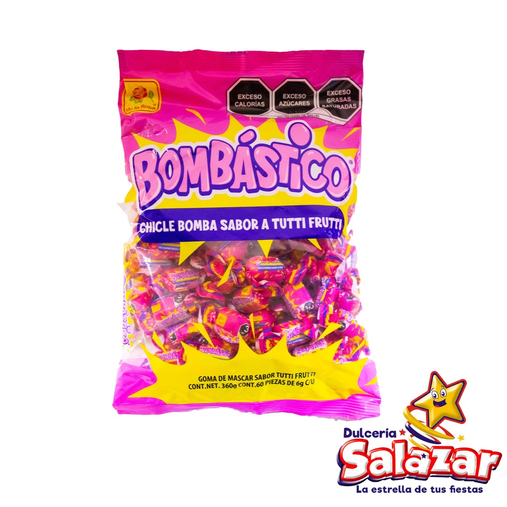 GOMA DE MASCAR BOMBASTICO DLR -B.360G- "C/20/60"