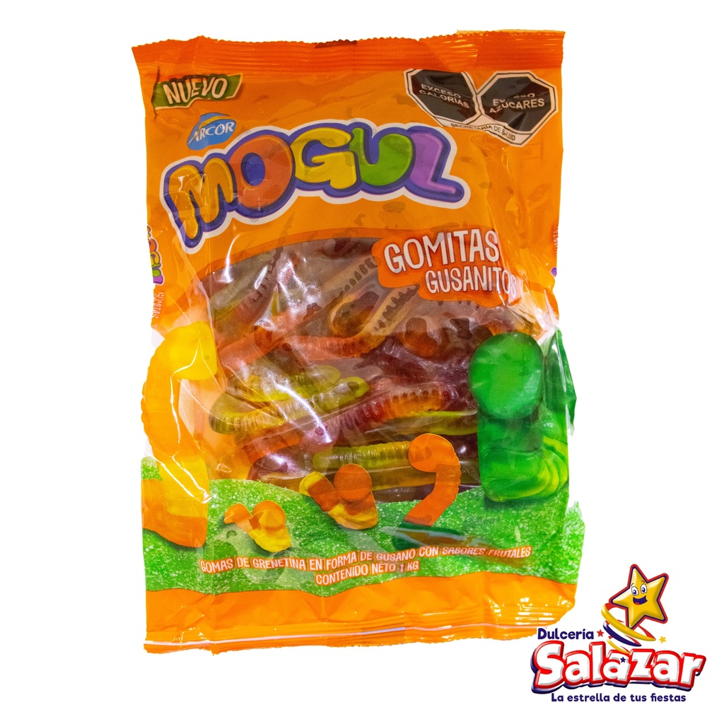 [DOS0120] GOMA GUSANITOS MOGUL -B.1KG- "C/8/1"