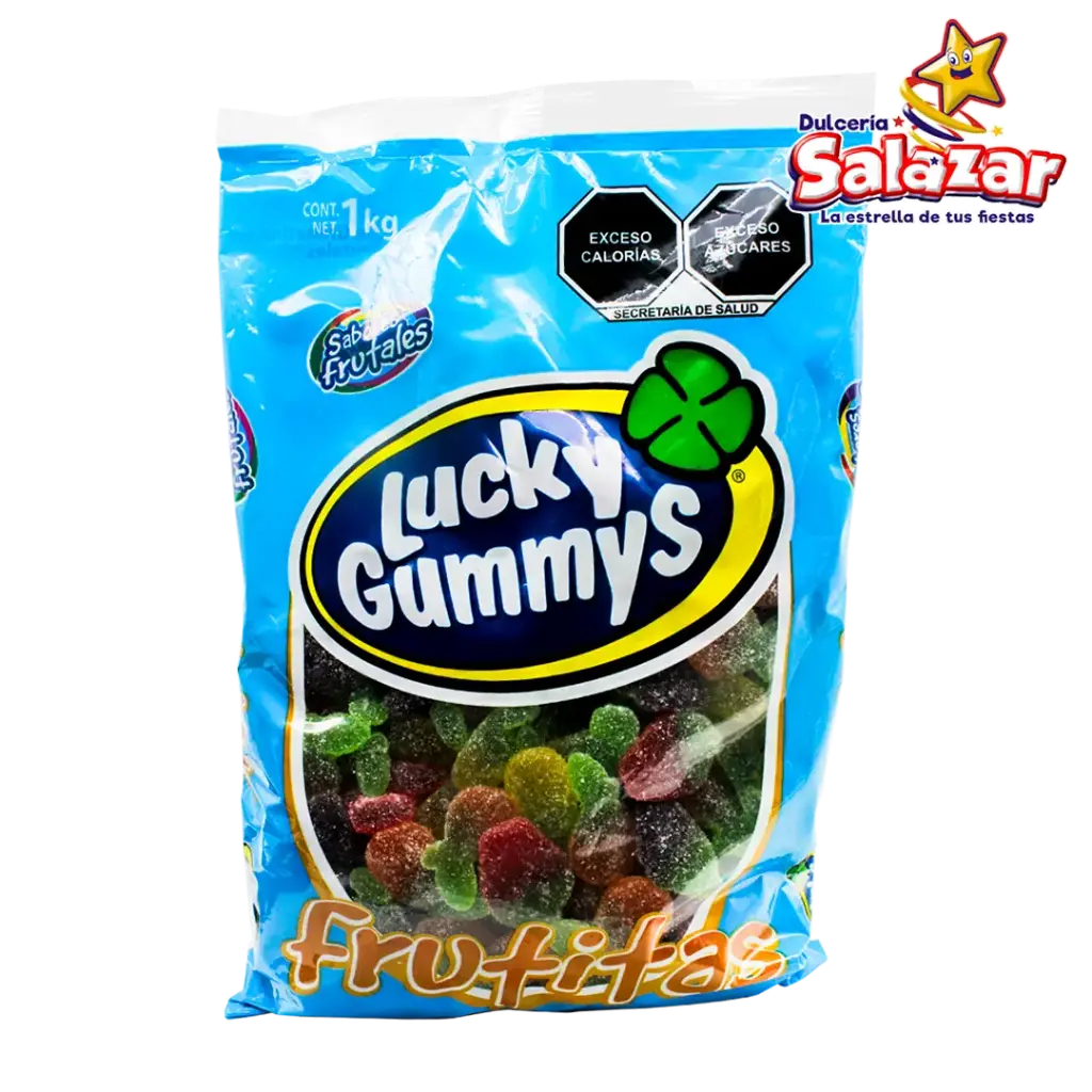 GOMA LUCKY FRUTITAS AZUCAR -B.1KG- "C/8/1"