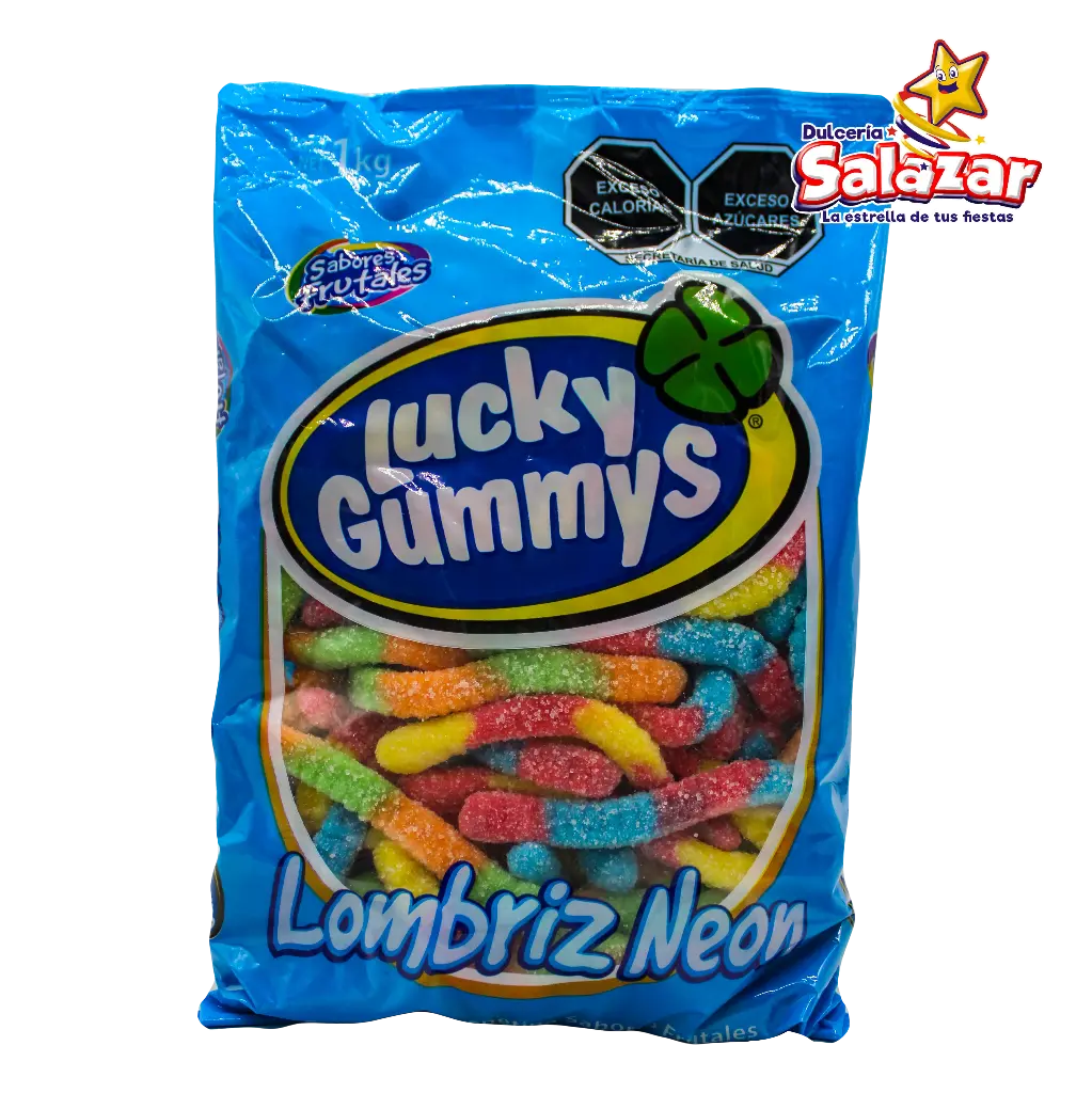 GOMA LUCKY LOMBRIZ NEON -B.1KG- "C/8/1"