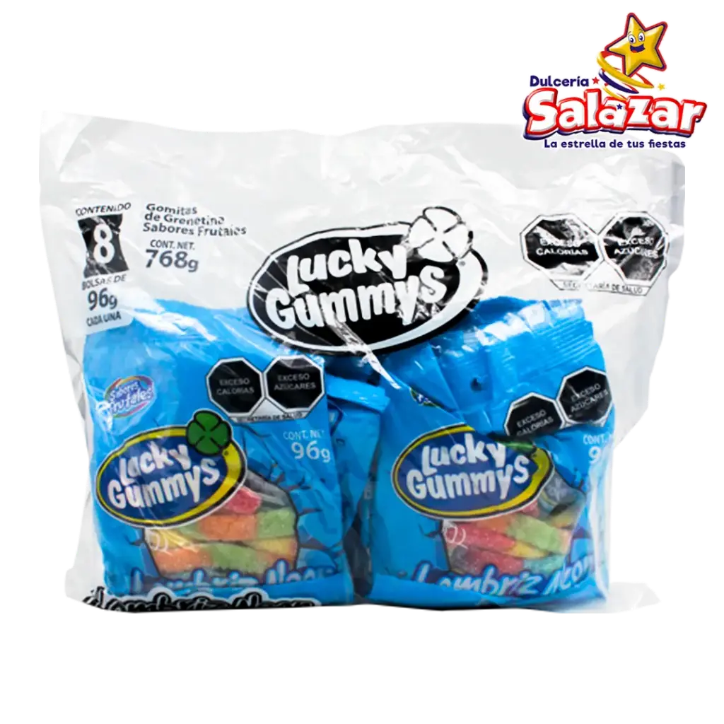 [CHE0030] GOMA LUCKY LOMBRIZ NEON 96G -B.768G.- "C/12/8"