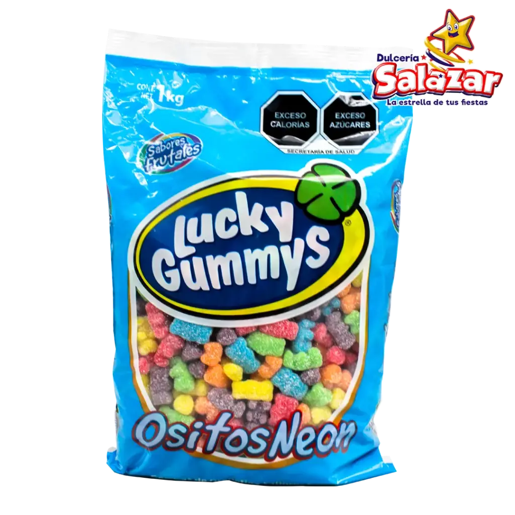 [CHE0051] GOMA LUCKY OSITOS NEON -B.-1KG.- "C/8/1"