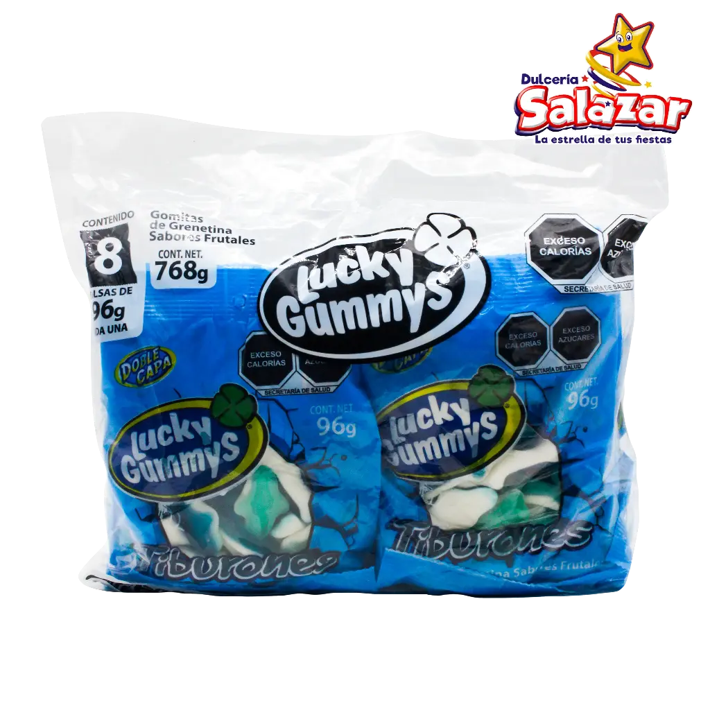 [CHE0028] GOMA LUCKY TIBURONES 96G -B.768G.-"C/12/8"