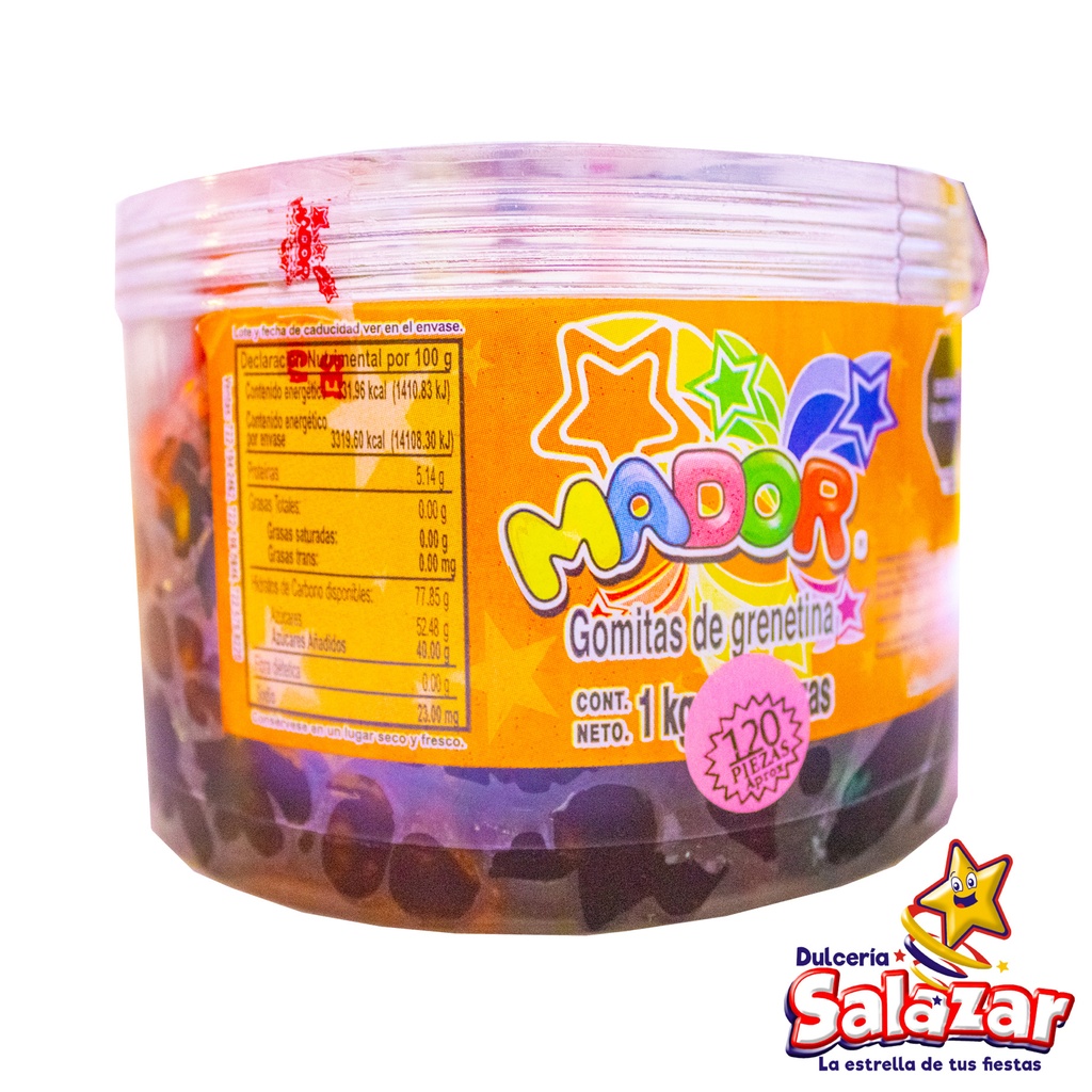 [MAD0002] GOMIFRUTAS DE AGUA MADOR -E.1KG- "C/12/120"