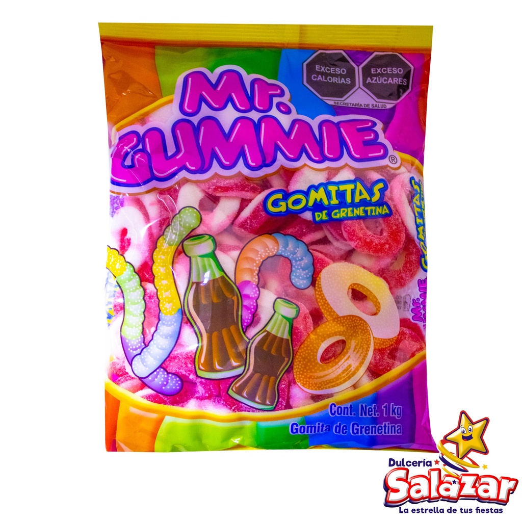 [CUE0018] GOMITAS MR. GUMMIES AROS DE SANDIA -B.1KG- "C/12/1"