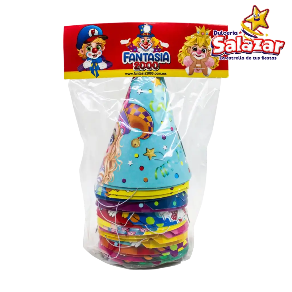 [FANT0040] GORRO PAYASO CHICO -B.20PZA- "C/36/20"