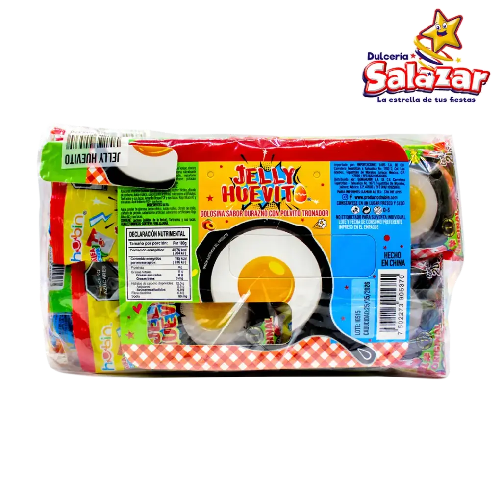 HUEVITO  JELLY  20GR HUBIN TIRA -T-400GR-"C/12/20"