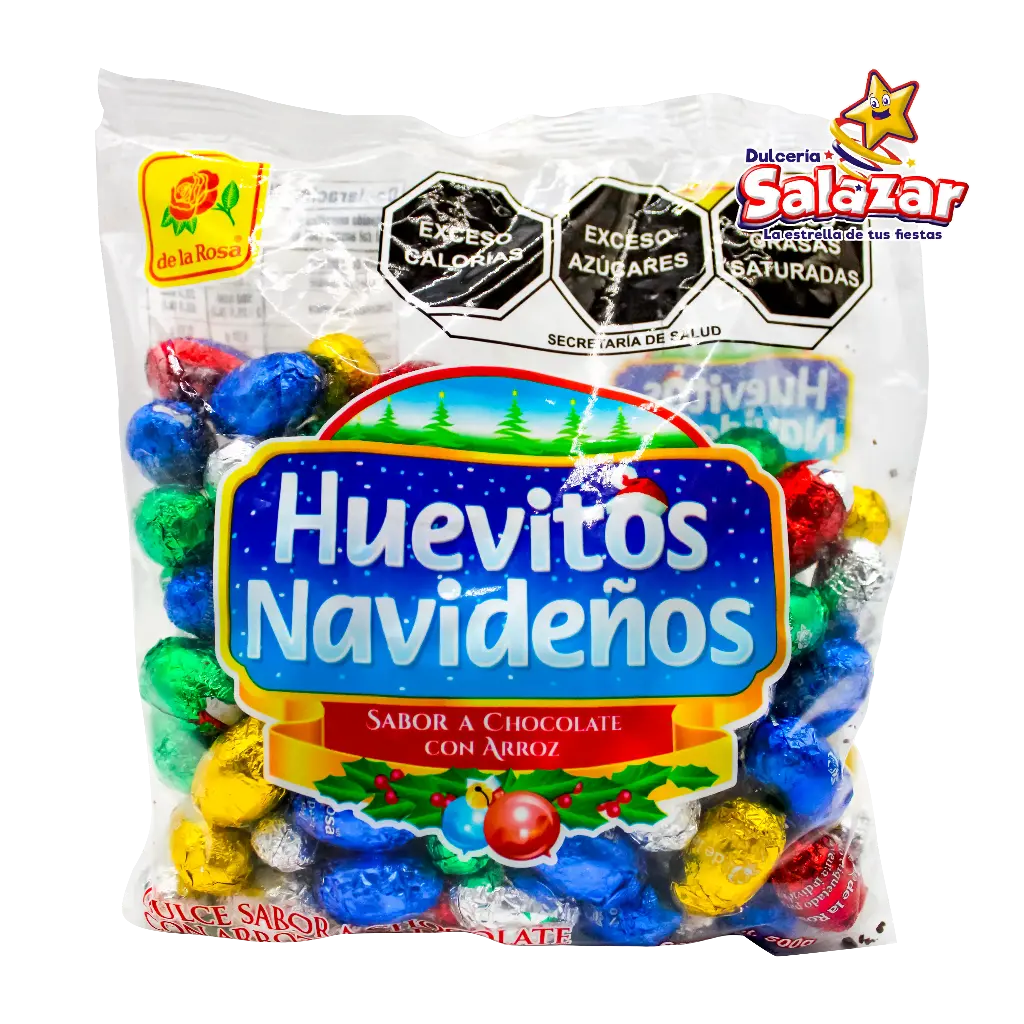 [ROS0545] HUEVITOS NAVIDEÑOS DLR -B.500GR- "C/12/1"