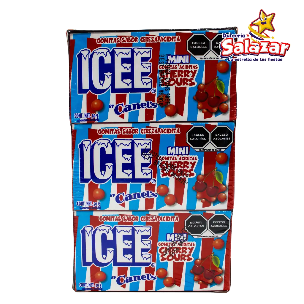 JELLY BEANS CEREZA ICEE MINI CANELS -D.450G- "C/24/9"