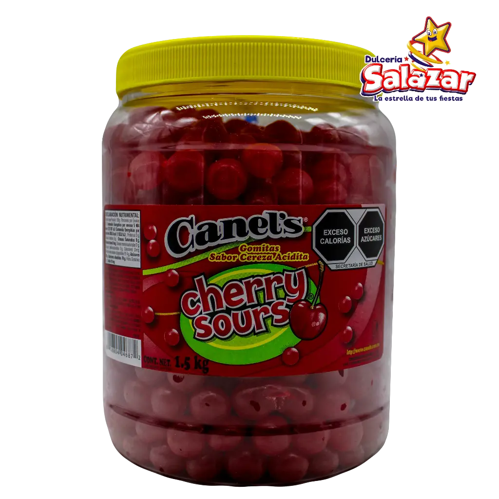 [CAN0041] JELLY BEANS CHERRY SOUR CANELS -V.1.5KG- "C/8/1"