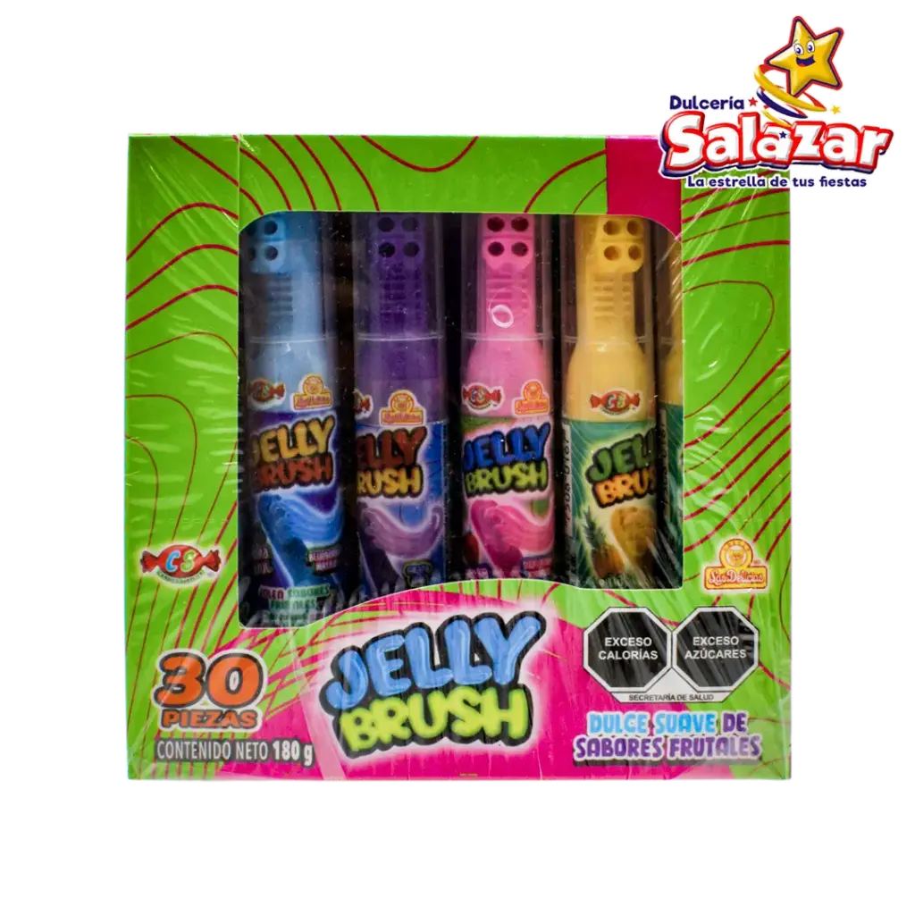 [DEL0013] JELLY BRUSH SABORES DELICIAS -D.180G.- "C/12/30"