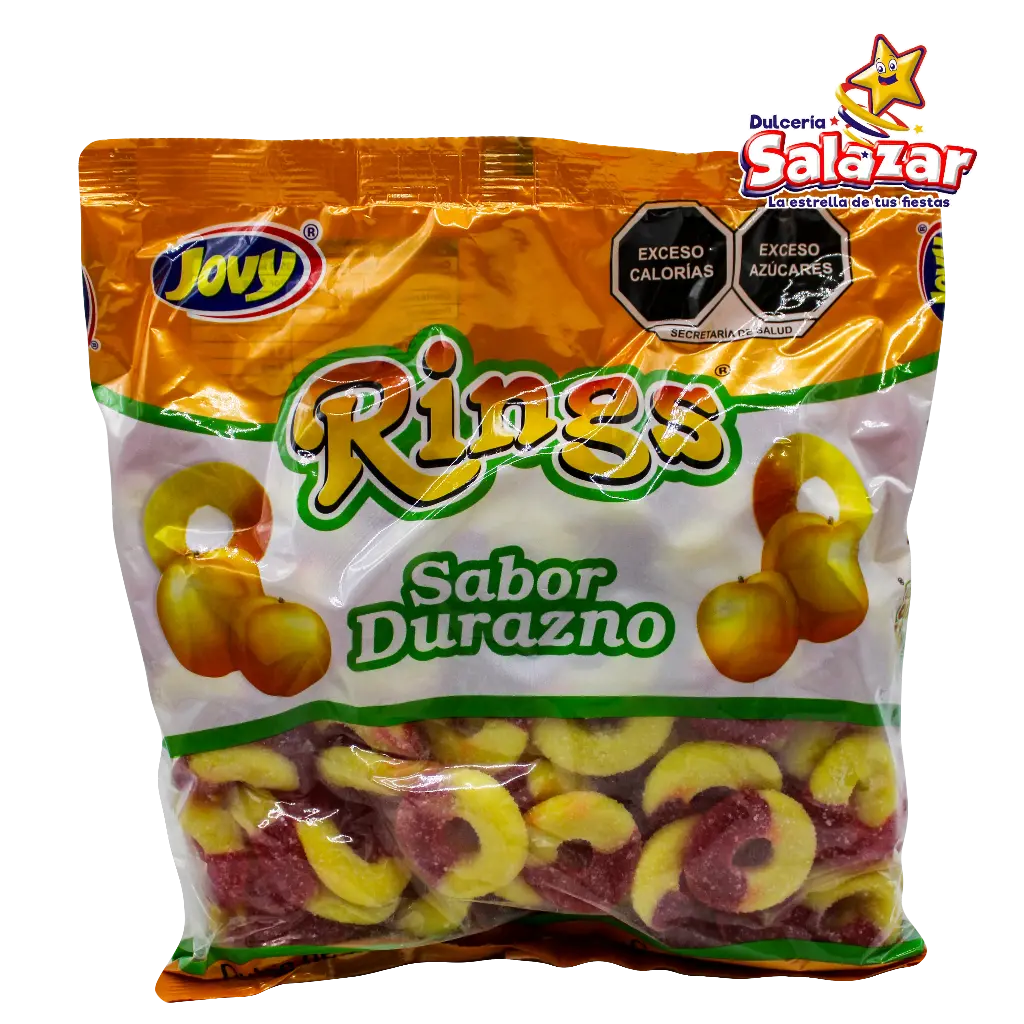 [JOV0007] JOVY RINGS AROS DE DURAZNO -B.1KG- "C/10/1"