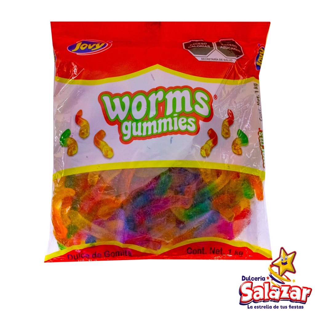 [JOV0068] JOVY WORMS GUMMIES (LOMBRIZ) -B.1KG- "C/10/1"
