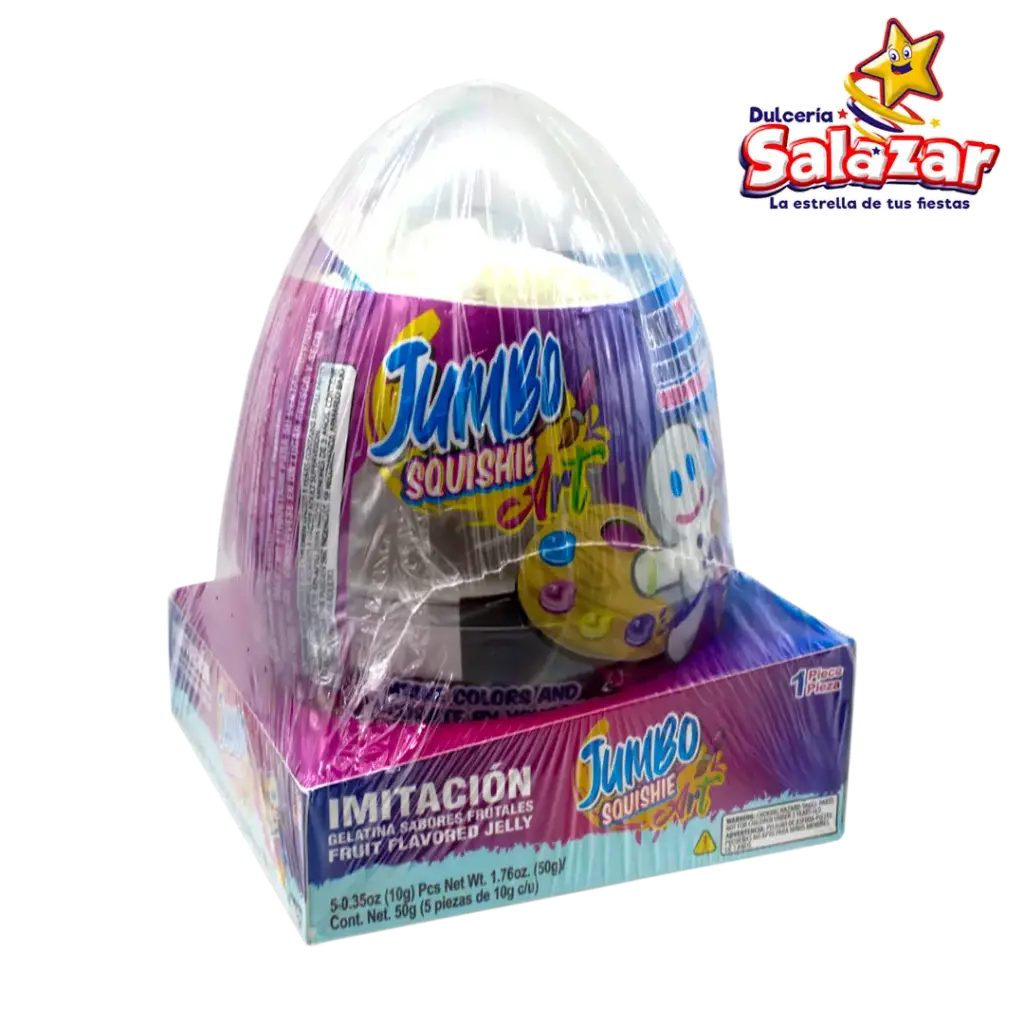 [BON0360] JUGUETE SORPRESA JUMBO EGG SQUISHIE BOND -D.50G- "C/32/1"