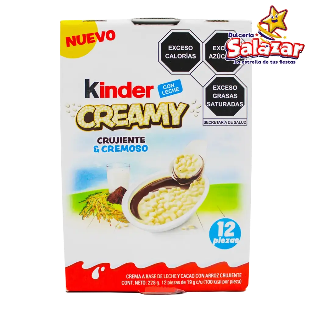 KINDER CREAMY CRUJIENTE -D.228G.- "C/24/12"