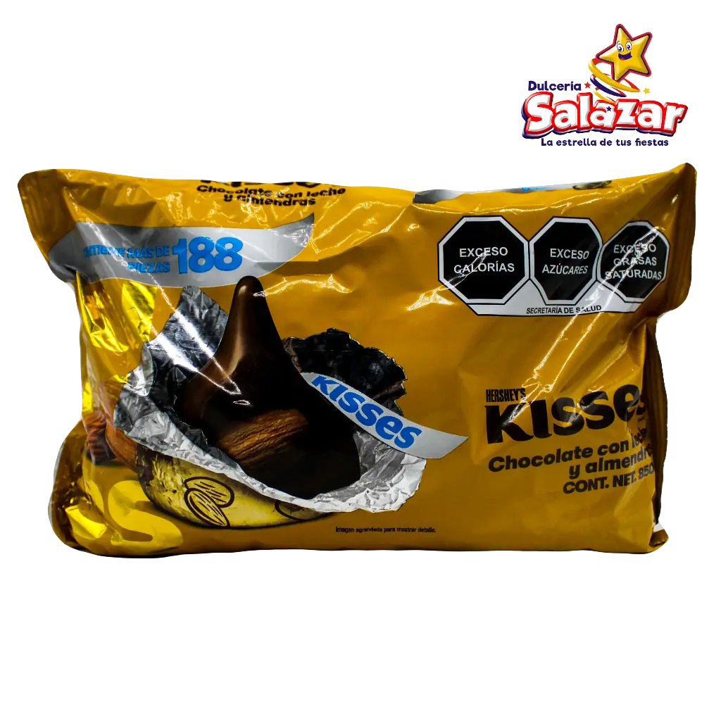 [HER0038] KISSES ALMENDRA HERSHEYS -B.850G- "C/5/1"