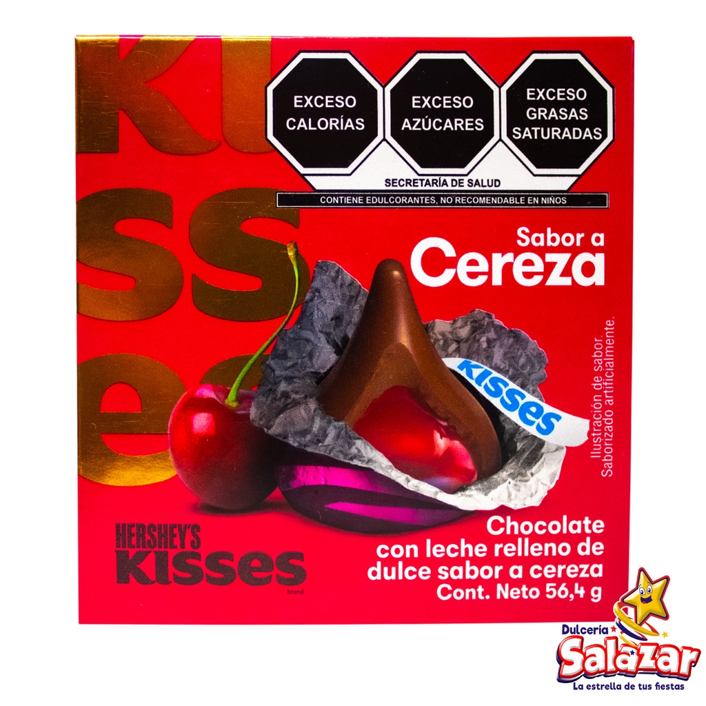 [HER0042] KISSES CUBO CEREZA NAVIDEÑO -D.56.4GR- "C/18/1"